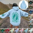 thumbnail image 7 of Aihuaihua Whale Ocean Hoodie Shark Hoodie for Women Preppy Oversized Graphic Long Sleeve Pullover Top Y2K Sweatshirt wiht Pocket, 7 of 7