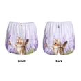 thumbnail image 3 of Wukai Kitten and butterfly Print Women' double-layer Shorts for Athletic Gym Running Shorts with Phone Pockets-Medium, 3 of 7