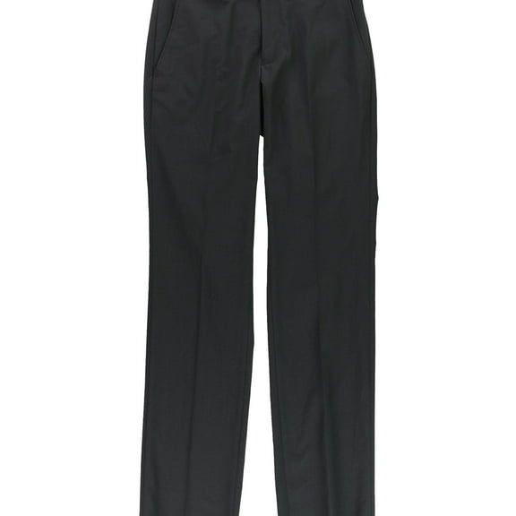Kenneth Cole Mens MINI CHECK NESTED Dress Pants Slacks, Black, 29W x 35L