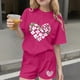 thumbnail image 2 of Vestido de manga corta para niños Día de San Patricio impreso de dos piezas Conjunto de cuello redondo con pantalones cortos, blusa de manga corta, 2 of 6