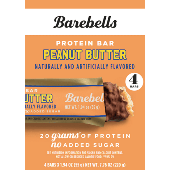 Barebells Peanut Butter Protein Bar 55g 4pk