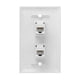 thumbnail image 5 of 1 Paquete de Placa de Pared Ethernet de 2 Puertos, Cat6 Hembra a Hembra Conector de Pared RJ45 Acoplador en LíNea Salida de Pared, Blanco, 5 of 5