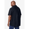 thumbnail image 3 of KingSize Men's Big & Tall Solid Wrinkle-Resistant Short Sleeve Button Down, 3 of 5