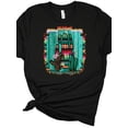 thumbnail image 3 of Camiseta De Manga Corta Con Cuello Redondo Para Mujer, Camisetas De Verano Para Uso Diario Y ViajesWomen's Cactus Graphic T-Shirt - Vibrant Watercolor & Leopard Print, Casual Crew Neck, Short Sleeve, 3 of 6