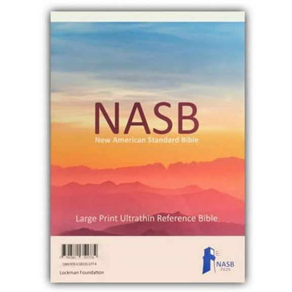 Nasb 2020 Large-Print Ultrathin Reference Bible---Genuine Leather, Black