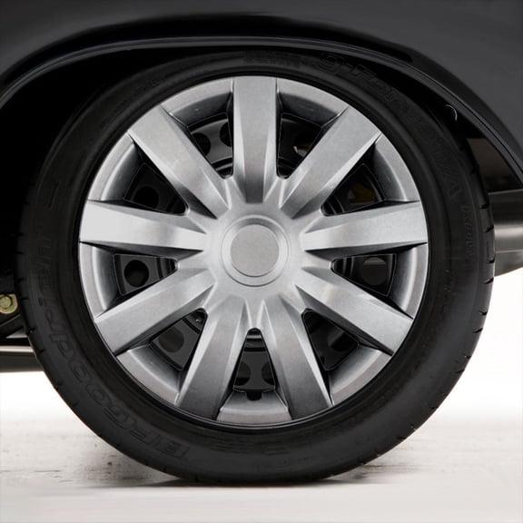 Set of Four 15" Silver Hubcap Wheel Covers for 2004-2006 Toyota Camry (Push-on)