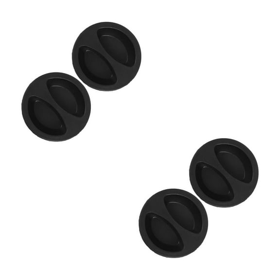 Hemoton 4 pcs  Fillable Umbrella Base Plugs Outdoor Parasol Base Hole Plug For Patio Umbrellas Water Fillable Stand Water Filled Bag Sealing Black 5cm