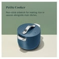 thumbnail image 4 of Petite Cooker - 2 Qt Ceramic Coated Pot - From Chemicals - Perfect for Rice, Grains, or Sauces - Navy, 4 of 7
