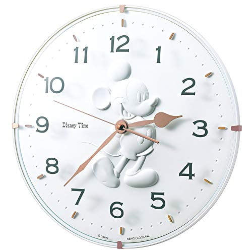 Seiko Clock Wall Clock Mickey Mouse White 301 301 50mm FW589W