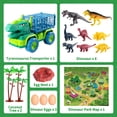 thumbnail image 3 of Lucky Doug Dinosaur Truck Toys for Boys Age 3-6,  Tyrannsaurus Truck Toy with Dino Figures, Large Activity Play Mat, Dinosaur Eggs, Dinosaur Transporter Play Set for Kid Boys Age 3-6-8, 3 of 10