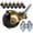 Bronze-12pcs, variant on 2" Ball Caster Wheels Set of 4, Antique Brass Furniture Casters with Stem & Sleeve, Heavy Duty Swivel Ball Casters for Chairs, Cabinets, Shelves, DIY Furniture (Bronze-12pcs)