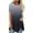 Gray, variant on 2026 Womens Clothing under $5 asdoklhq Juniors Plus Tops & T-Shirts,Women Plus Size Button Printed Round Neck Short Sleeve Irregular T-Shirt Blouse Tops