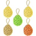 thumbnail image 1 of Esponjas de baño hidrofílicas, esponjas de baño exfoliantes, bolas de esponja de mar naturales para bebés, suministros de baño, 5 uds. Rojo Verde Cocina, Decoración y Otros, 1 of 5