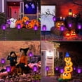 thumbnail image 2 of Linterna solar para decoración de Halloween, color morado claro, paquete de 10, 2 of 6