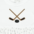 thumbnail image 4 of Inktastic Sports Hockey Sticks Girls Baby Dress, 4 of 5