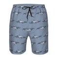 thumbnail image 4 of Yiaed Cute Whale Print Men's Swim Trunks with Lining Quick Dry Sports Shorts Beach Shorts Boardshorts-Medium, 4 of 5