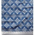 thumbnail image 1 of Soimoi Georgette Viscose Fabric Floral Block Decor Fabric Printed Yard 42 Inch Wide, 1 of 3