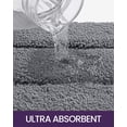 thumbnail image 4 of Alfombra de baño DEXI, extra suave y absorbente, 60 x 110 cm, color gris, 4 of 9