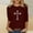 Tops-131Wine, variant on LEKWK Womens Graphic T Shirts Ornate Cross Print Long Sleeve Tees Crew Neck Christian Shirts Religious Faith Graphic Daily Layering outfits