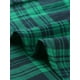 thumbnail image 5 of CAMISAS DE CUADROS PARA MUJER INSPIRE CHIC, CUELLO DE PUNTO, BLUSAS DE BOTONES TAMAÑO S AZUL VERDE, 5 of 6