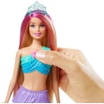 thumbnail image 3 of Barbie Dreamtopia Doll, Mermaid Toy with Water-Activated Light-Up Tail, Pink-Streaked Hair & 4 Colorful Light Shows , 12 inches, 3 of 5