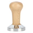 thumbnail image 1 of Coffee Powder Hammer, Coffee Machine Accessories Coffee Tamper, For Office Home Wood Color 58mm Plat Base, 1 of 8