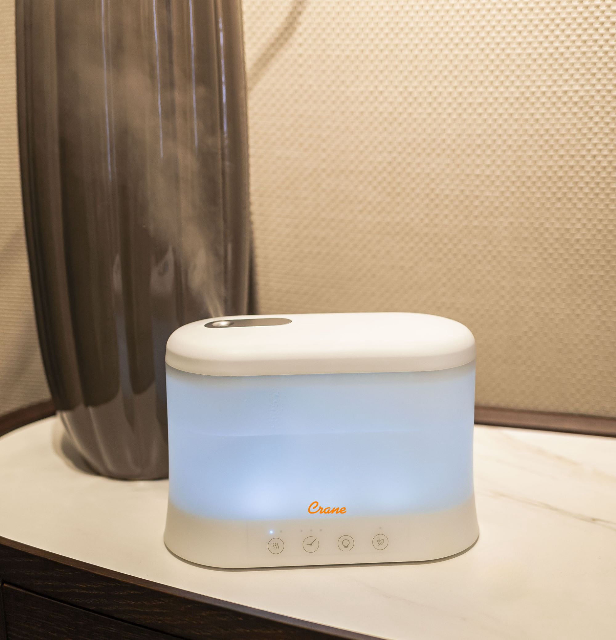 Crane 0.5 gal Top Fill Cool Mist Humidifier & Essential Oil Diffuser