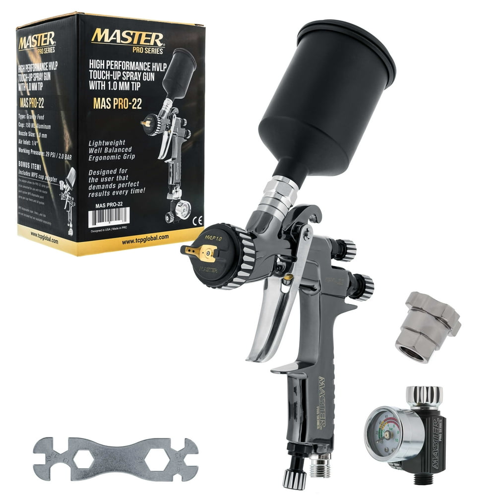 Master Pro 22 Series HighPerformance HVLP Touch Up Spray Gun with 1
