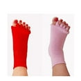 thumbnail image 4 of Toe Separator Socks, Cotton Foot Alignment Socks For Women(2Pairs Black), 4 of 4