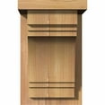 thumbnail image 2 of 7 1/2"W x 8"D x 12"H Pescadero Smooth Corbel w/Backplate, Western Red Cedar, 2 of 9