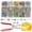 #1, variant on Pearl snaps button kit 400 pieces 100 sets 10 mm copper snap fasteners with pliers 5 colors for diy clothing repair