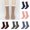 Multicolor, variant on 6 Pairs Thermal Socks Fleece Lined Cable Knit Grip Socks with Non Slip Silicone Grips Winter Indoor Warm Mid Calf Socks for Men Women One Size