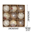 thumbnail image 3 of Bolas de Navidad Hot6sl Paquete de 9 unidades 8 cm Espuma de Plástico transparente, 3 of 4
