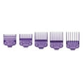 thumbnail image 3 of Andis 01410 Professional Master Clipper Guards - Dual Magnet Comb Set â€“ Small, fits for MBA, MC-2, ML, PM- & PM-4, Waterproof â€“ Purple, Set of 5, 3 of 3