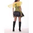 thumbnail image 3 of Gupgi Tenue d'Halloween Abeille pour Femmes Mignonne à Rayures Imprimées Bumble Bee Robe+manches de Bras+ensemble Ailes, 3 of 9