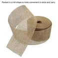 thumbnail image 3 of Unique Bargains 2 Inch x 11 Yards Jute Crafts Party Wrapping Decoration Burlap Fabric Ribbon Dark Brown, 3 of 6