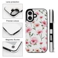 thumbnail image 3 of Compatible with iPhone 11 12 13 mini 14 15 16 Pro Max Plus Wallet Case with Card Holder, PU Leather Kickstand Card Slots Case ( Pink Daisy, iPhone 11 Pro Max), 3 of 7