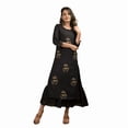 thumbnail image 1 of DWEEP SARA Black Embellished Embroidery Double Layered Kurta, XL,42, 1 of 6