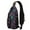 Mystical Halloween Pattern-1, variant on Sling Backpack,Musical Halloween Icons Pattern Crossbody Bag with Water Bottle Holder,Waterproof Sling Bag for Men/Women with Chest Phone Holder for Hiking,Travel