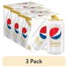 (3 pack) Diet Pepsi Caffeine-Free Original Cola Soda Pop, 12 fl oz (24 Cans)