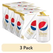 (3 pack) Diet Pepsi Caffeine-Free Original Cola Soda Pop, 12 fl oz (24 Cans)