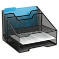 thumbnail image 5 of Rolodex Mesh Corner Desktop Shelf, Five Sections, 20 x 14 x 13, Black -ROL62630, 5 of 9