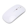 thumbnail image 4 of Ratón inalámbrico ultrafino de 2,4 G, recargable, silencioso, con retroiluminación a color de 1600 DPI y receptor de 2,4 G para ordenador portátil, color blanco, 4 of 12