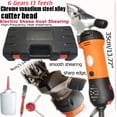 thumbnail image 5 of 1200W 6 gears Electric Sheep Shearing Cutter Goat Wool Shaving Adjustment Push Trimmer Tool Powerful Scissor Machine ,Easy to Operate, 5 of 6