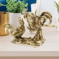 thumbnail image 3 of LABSERRON 1Pack Resin Rooster Statue Golden Realistic Appearance Home Decor Garden Yard Park, 3 of 8