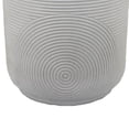 thumbnail image 4 of Plant Stand Table, Carved Detail Patterns, White Resin, Round 18 Inch, 4 of 5