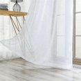 thumbnail image 4 of 4 Panels White Sheer Curtains 84 Inches Long for Bedroom Living Room, 4 of 5