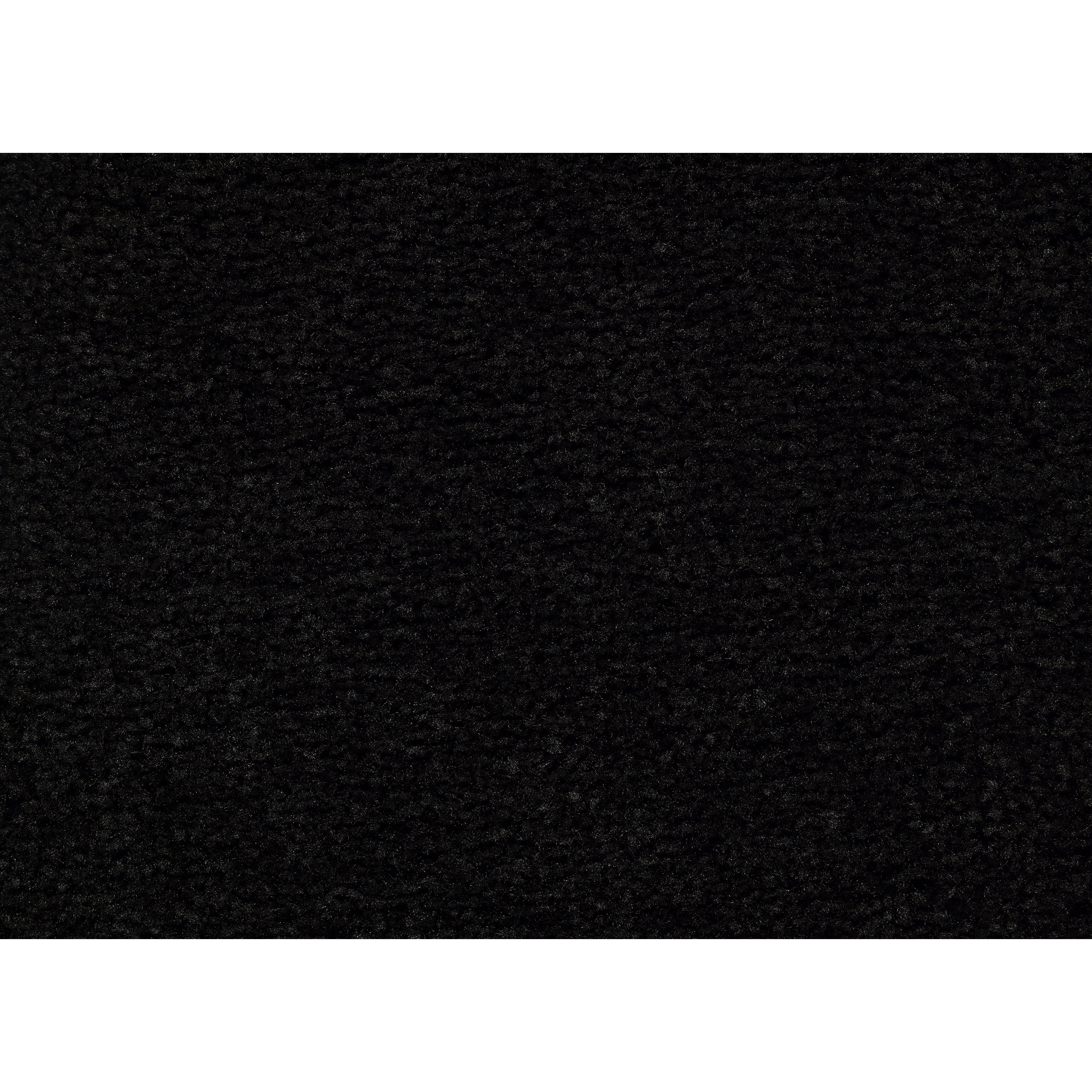Garland Rug Traditional Washable Nylon Black Bathroom Runner, 22" x 60"