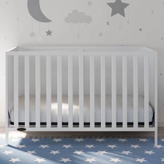 Graco Theo 3-in-1 Convertible Baby Crib, White