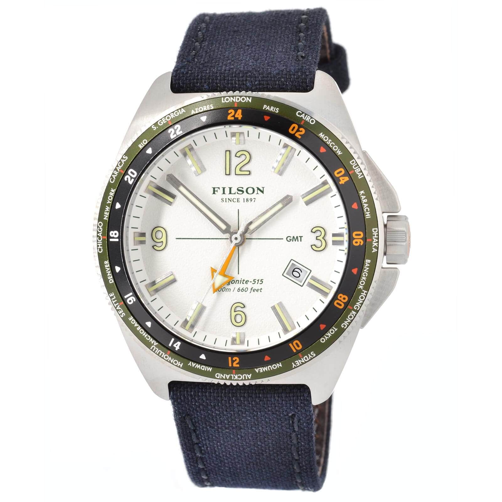 Journeyman White Dial GMT Dive Watch 
